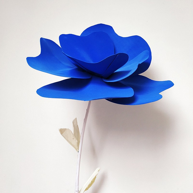 高档仿真泡沫花仿真罂粟花大型花头场地布置橱窗展示商场婚礼路引