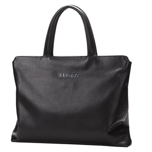 斐格真皮公文包男商务手提包男士休闲头层牛皮包电脑包通勤文件包