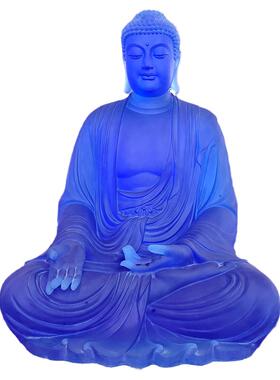 1米琉璃三宝佛释药师佛迦牟尼