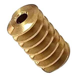 0.5模数 黄铜齿轮蜗杆6*10mm2mm孔 减速机传动螺旋齿 玩具diy零件