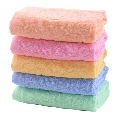 素色纯棉吸水柔软纯色童巾