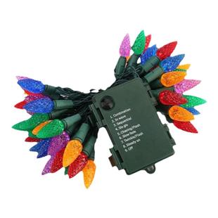 圣诞节装饰灯怪奇物语灯泡满天星灯卧室装饰灯布置草莓拉拉泡灯串