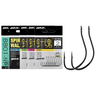 BKK倒钓钩针魂8003WWACKY钩81056路亚黑坑鳜鲈鱼软虫软饵鱼钩8801