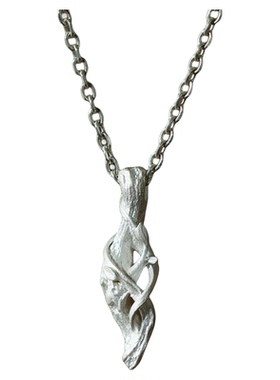 手工原创《枯木逢春》999纯银项链男女 浮木吊坠小众设计情侣木坠