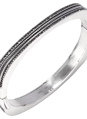 曼古银心引力S925银手镯送闺蜜