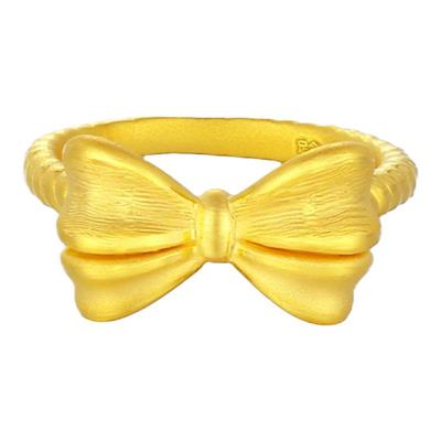 3D金戒指蝴蝶结在逃公主新款