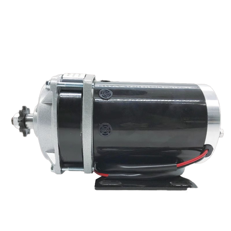 喂料车电机48v500w有刷减速加长轴永磁直流电动机三鑫达36V24V800