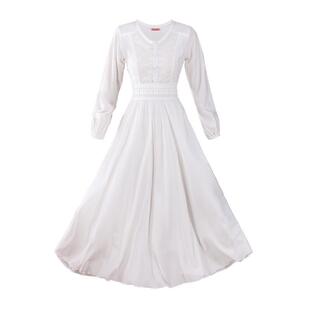 白色连衣裙2025新款法式仙女气质长裙子旅游穿三亚海边渡假沙滩裙