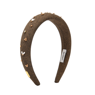 SeiCarinaY松果手工珠绣发箍