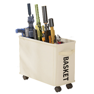 儿童玩具长枪剑整理神器家用带轮收纳箱毛绒玩偶积木大容杂物分类