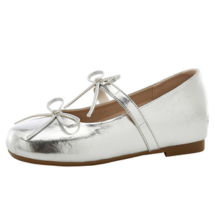 EBLAN/伊伴内增高蝴蝶结平底玛丽珍鞋女2026春季新款芭蕾舞单鞋子