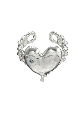 PEARLONA金属爱心原创戒指女欧美