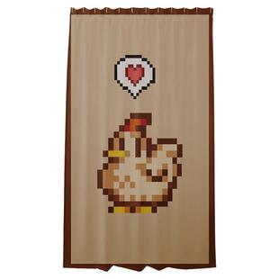 星露谷老农民浴室浴帘防水防霉速干免打孔淋浴房干湿分离隔断帘子