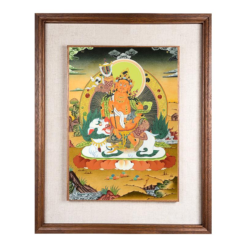 关装饰画墙壁客厅挂画财宝天王