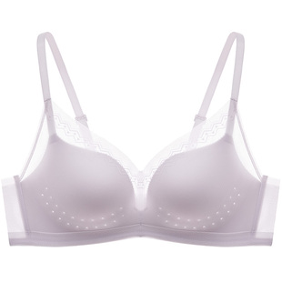 微瑕疵不可以退换曼妮芬透气舒适无钢圈文胸女内衣胸罩新月风槽杯