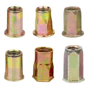 拉铆螺母平头拉铆小沉头拉铆半六角拉卯304拉姆m3m4m5m6m8m10柳钉