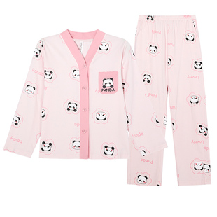 玛伦萨儿童睡衣女童春秋款纯棉长袖2025新款全棉家居服套装可外穿