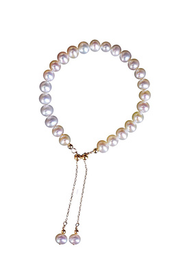 小立交天然淡水珍珠14k包金温柔