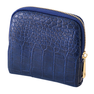 鳄鱼纹首饰收纳包旅行便携高档随身拉链首饰袋多层文玩