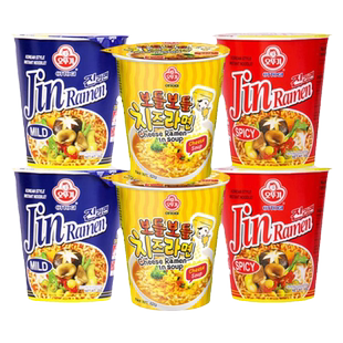韩国进口不倒翁金拉面辣味速食方便面杯装桶面杯面芝士泡面原装