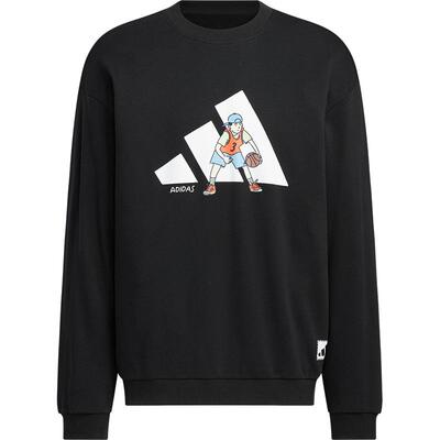 阿迪达斯男士宽松针织耐穿卫衣