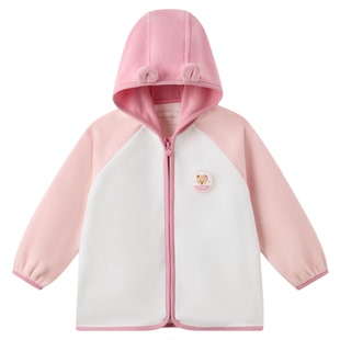 【抗静电】PawinPaw卡通小熊童装25秋冬新款男女宝宝户外毛绒外套