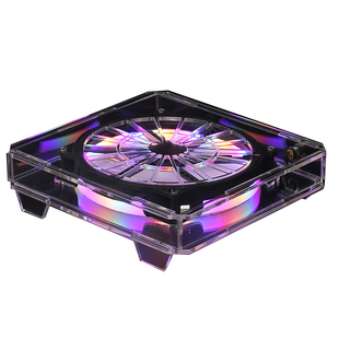 路由器散热风扇支架光猫功放机顶盒迷你电脑主机散热器底座可调速