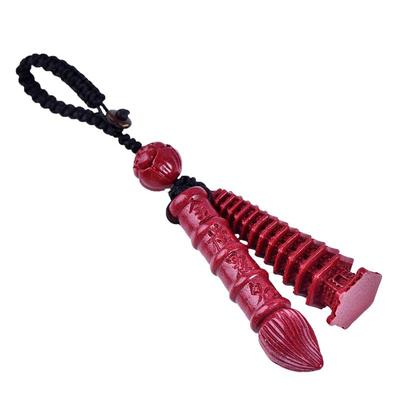 男女朱砂文昌笔文昌塔钥匙扣挂件