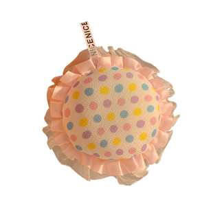 可爱波点双面洗澡沐浴球高档不散超柔软浴花女起泡搓澡巾2025新款