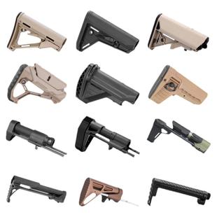 m4后托ar尾拖 ctr moe bcm司骏精击 金属伸缩托芯迷你海军陆 创研