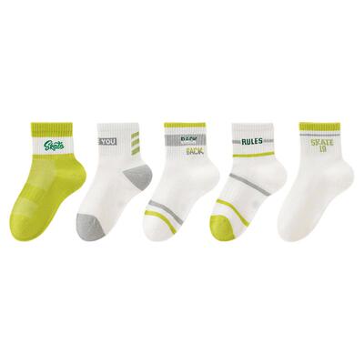 春夏季网眼纯棉a类儿童无骨潮袜