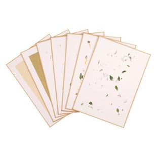 吉颖斋A4A5宣纸卡纸包边软卡加厚国画镜片纸花草云龙皮纸古法画片半生半熟书法国画写意画创作专用写生卡纸