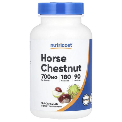 Nutricost,七叶树，700 毫克，180 粒胶囊（每粒胶囊 350 毫克）
