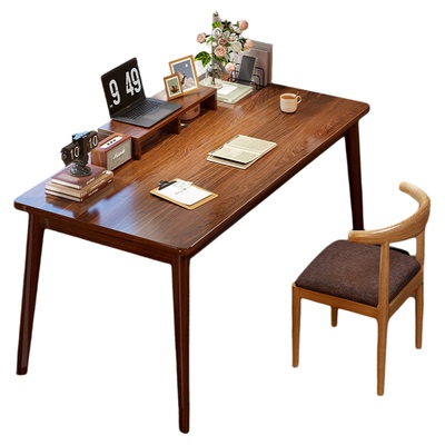 小户型出租屋实木腿书桌学生家用