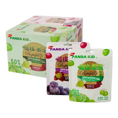 PandaKid熊仔果汁剥皮软糖结婚颜值喜糖葡萄味糖果儿童网红零食