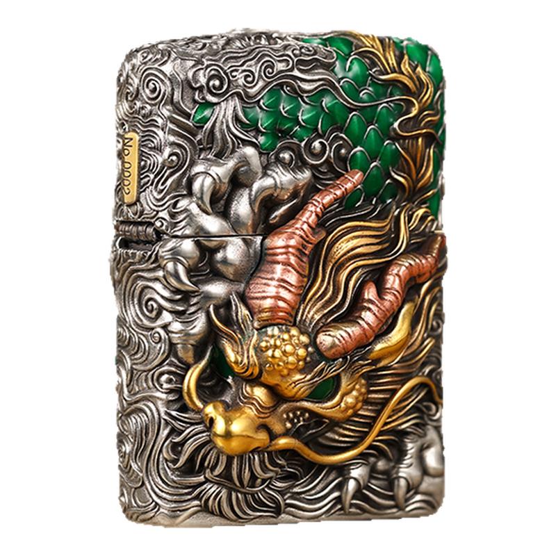 zippo夜光青龙原装打火机