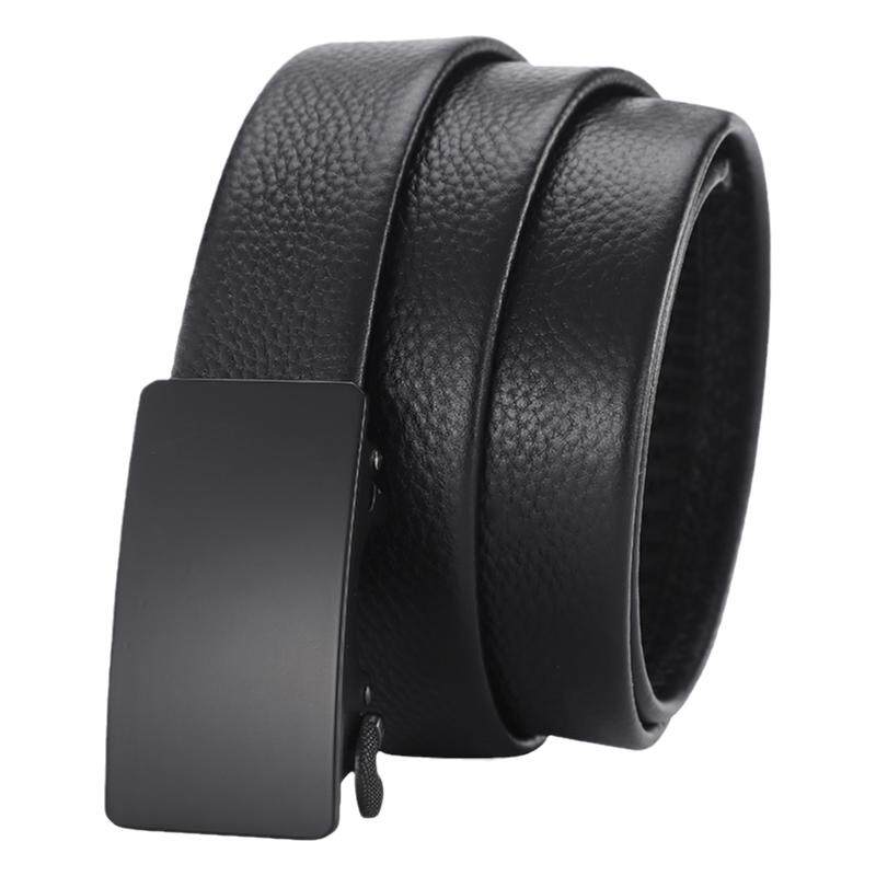 3.0小皮带男窄细款2.8自动扣内穿3.2腰带3.5商务休闲内扣真皮裤带