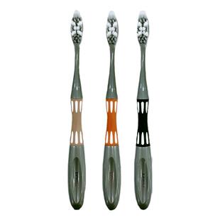 三笑牙刷软毛中硬毛男女士专用偏硬家用螺旋毛细毛高端牙刷清洁