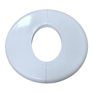 空调斜孔装饰盖墙洞斜口分体椭圆形加宽边大号遮挡贴水管遮丑盖板