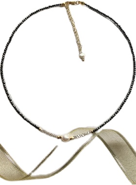 珍珠项链锁骨链锆石天然