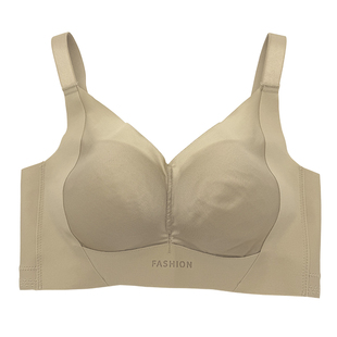 零感罩裸感聚拢内衣中厚B杯无侧骨无钢圈上托防下垂无痕文胸9128