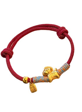 2026本命年马上有钱红绳手链