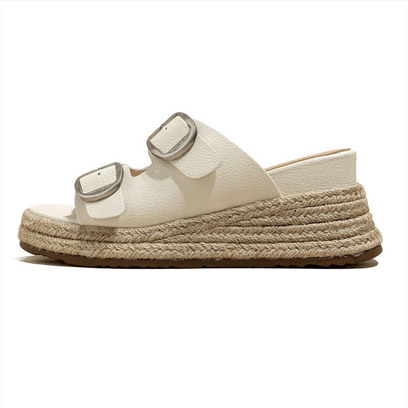 snowelf~巨好看不累脚编织凉鞋