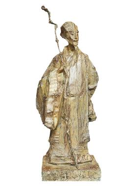 苏东坡雕像抽象玻璃钢仿铜