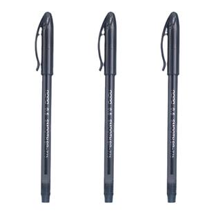 奥博圆珠笔经典款速干黑色原子笔顺滑书写0.5子弹头学生办公商务