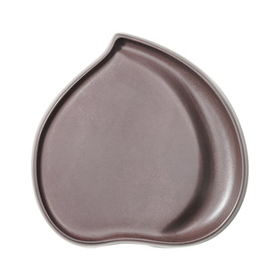 荣宝斋紫端桃形砚台可研墨可磨墨天然原石书法国画笔墨纸砚文房四宝专用肇庆磨墨锭小楷可爱端砚