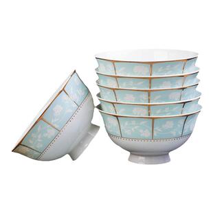 2025新款高档餐具景德镇中式轻奢乔迁陶瓷碗碟套装家用碗组合