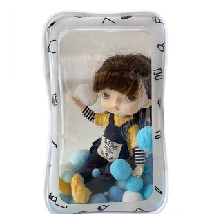 小盲骑潮玩遛娃包10-20厘米棉花娃娃八分PVC收纳包关节团子外出包