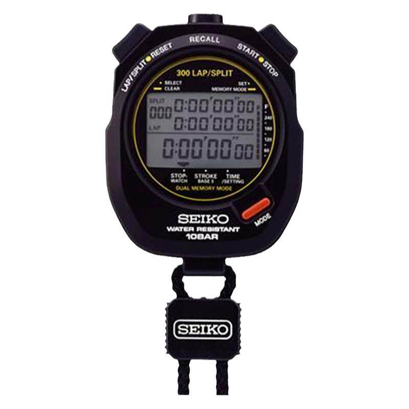 日本Seiko精工专业体育秒表游泳电子防水多功能运动计时器教练用
