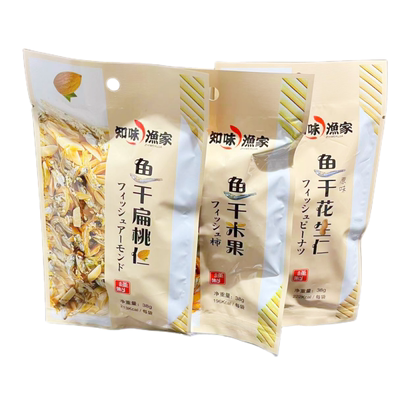 大连特产即食袋装扁桃仁鱼干包邮